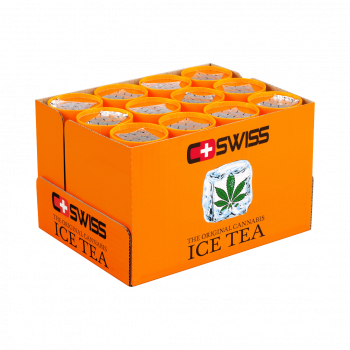 CSWISS Cannabis Ice Tea, Einweg-Dose, 12er Tray, (12x250ml)